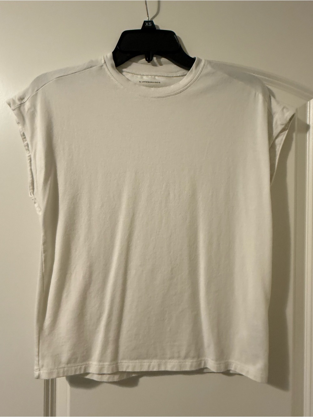 Anthropologie White Muscle Tee